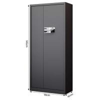 臻远 ZY5062408 通门智能指纹锁不带斗保密柜 90*42*185cm （单位：台）黑色