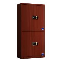 臻远 ZY5062422 通双节指纹锁保密柜 90*42*185cm（单位：台）红木纹