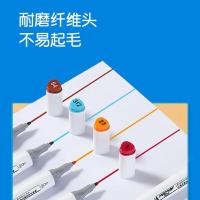 齐心（COMIX） ZYMK07-36 36色 1.0-6.0mm 大三角杆双头速干油性水彩笔（单位：盒）