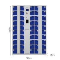 臻远 ZY5071411 文件柜50门手机柜刷卡系统 126*30*180cm（单位：台）蓝色