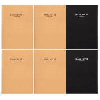 得力（deli） P033459 软抄缝线本 记事本 B5/40张*6本 混色（单位：包）