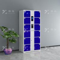 臻远 ZY5052362 文件柜 12门人脸识别电子存包柜 85*46*180cm（单位：台）蓝色