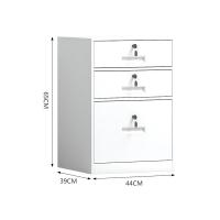 臻远 ZY5052336 钢制活动柜 三抽 44*39*65cm（单位：台）白色