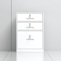 臻远 ZY5052336 钢制活动柜 三抽 44*39*65cm（单位：台）白色