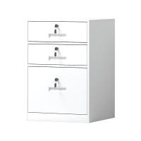 臻远 ZY5052336 钢制活动柜 三抽 44*39*65cm（单位：台）白色