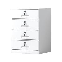 臻远 ZY5052337 钢制活动柜 四抽 44*39*65cm（单位：台）白色