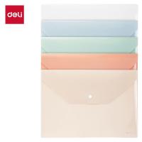 得力（deli） PP301-5 按扣文件袋 A4 5只/包(单位：包) 混色