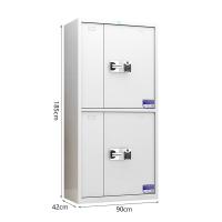 臻远 ZY-SY-257 保密文件柜 90*42*185cm 灰白色 常规分双节智能指纹码锁 (单位:台)