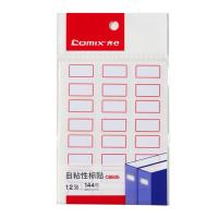 齐心（COMIX）C6505 自粘性标贴便利贴 24*27mm 12枚/张 12张/包（单位：包）白色 新老包装随机发
