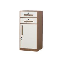 臻远 ZY5062206 钢制文件柜二抽矮柜 85*40*39cm（单位：台）咖色