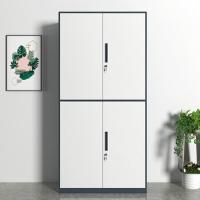 臻远 ZY-SY-34 窄边通双节文件柜 900*400*1850mm （单位：台）灰白套色