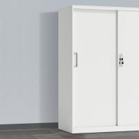 臻远 ZY5062265 钢制铁门移门文件柜 90*40*109cm（单位：台）白色