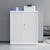 臻远 ZY5062073 钢制卷门文件柜 90*45*90cm（单位：台）纯白色