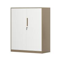 臻远 ZY5062274 钢制窄边铁门文件柜 90*40*76cm（单位：台）咖白
