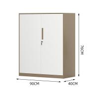 臻远 ZY5062274 钢制窄边铁门文件柜 90*40*76cm（单位：台）咖白