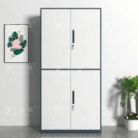臻远 ZY50212015 钢制窄边文件柜通双节 1850*900*400mm（单位：台）灰白套色