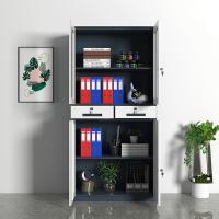 臻远 ZY-SY-32 窄边中二斗文件柜 900*400*1850mm 灰白套色 (单位:台)