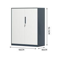 臻远 ZY5062283 钢制窄边铁门文件柜 90*40*92.5cm 灰白 (单位:台)