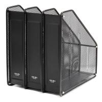 得力（deli） 9197 三联杂志盒 310x240x293mm 黑色 (单位:个)