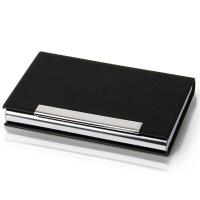 得力（deli） 7628 便携商务名片盒 94x61x14(mm)  （单位：个） 黑色