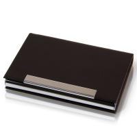 得力（deli） 7628 便携商务名片盒 94x61x14(mm)  （单位：个） 黑色