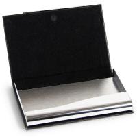 得力（deli） 7628 便携商务名片盒 94x61x14(mm)  （单位：个） 黑色