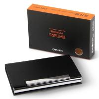 得力（deli） 7628 便携商务名片盒 94x61x14(mm)  （单位：个） 黑色