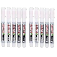 金万年（Genvana） G-0624 可加墨水无尘液体粉笔 长 153mm 白色 10支/盒 (单位:盒)