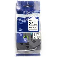 兄弟（brother） TZe-251 标签机色带 24mm 适用机型:兄弟 PT3600/PT1280/PT18R/PT2420PC/PT2700/PT2500PC (单位：个） 白底黑字 新老包装随机发货