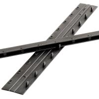 得力（deli） 3825 10孔装订夹条 300*5mm 100支/盒（单位：盒）黑色