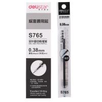 得力（deli） S765 中性笔芯 0.38mm 20支/盒(单位：盒) 黑色