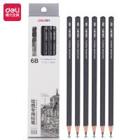 得力（deli） S998-6B 素描铅笔 6B（单位：盒）混色