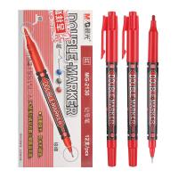 晨光（M&G） MG-2130 小双头记号笔 0.5mm-2.0mm  (单位：盒 )红色