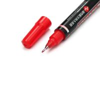 晨光（M&G） MG-2130 小双头记号笔 0.5mm-2.0mm  (单位：盒 )红色
