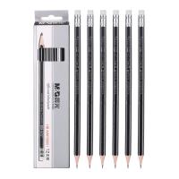 晨光（M&G） AWP30801 HB六角木杆铅笔 12支/盒(单位：盒) 黑色