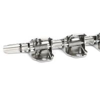 三木（SUNWOOD） 2068 山形铁票夹 102mm 3只/袋(单位：袋) 金属色
