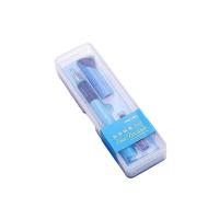 得力（deli） A907 学生矫姿钢笔 EF明尖 蓝色 1支/盒 (单位:盒)