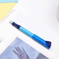 得力（deli） A907 学生矫姿钢笔 EF明尖 蓝色 1支/盒 (单位:盒)