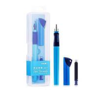 得力（deli） A907 学生矫姿钢笔 EF明尖 蓝色 1支/盒 (单位:盒)