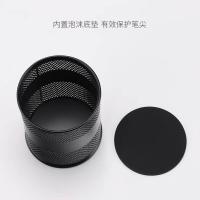 三木（SUNWOOD） 1202 金属圆形笔筒 82*105mm(单位：个) 黑色