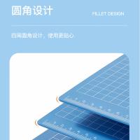 齐心（COMIX） A724 便携式带刻度多功能书写板夹 竖式 A4(单位：个) 蓝色