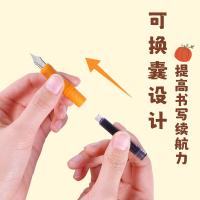 白雪（snowhite） FP5109 直液式换囊钢笔 EF尖1笔+4囊(单位：卡) 墨蓝墨水 外观颜色随机