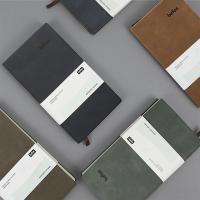 得印（befon） 3709 商务皮面笔记本记事本 A6 黑铁色（单位：本）