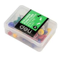 得力（deli） NO.0021 工字钉 7cm*5cm*2.3cm （单位：盒) 蓝 白 红 绿 黄