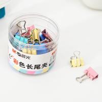 晨光（M&G） ABS92743 Eplus系列彩色长尾夹 15mm 60枚/筒（单位：筒） 颜色随机