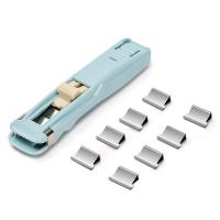 得力（deli） 8591F 推夹器(1推夹器+8补充夹) 16mm  （单位：套） 蓝色