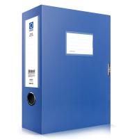 得力（deli） 5604 塑料文件盒 A4 75mm(单位：个) 新老包装随机发货 蓝色