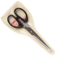 得力（deli）6009 剪刀 180mm 黑色（单位：把）