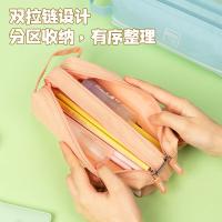 得力（deli） 66772 简约提手大方形笔袋 200*85*90mm(单位：个) 粉色