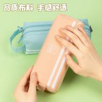得力（deli） 66772 简约提手大方形笔袋 200*85*90mm(单位：个) 粉色